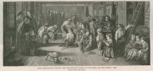 Lord Shaftesbury visitant la Westminster School of Industry, Old Pye Street, Londres, 1846 - English School