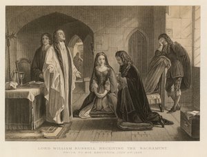 Lord William Russell recevant le sacrement avant son exécution, 21 juillet 1683