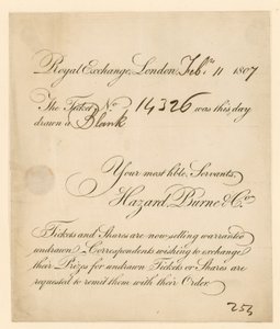 Billet de loterie