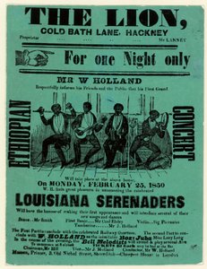Louisiana Serenaders au Lion, Hackney - English School