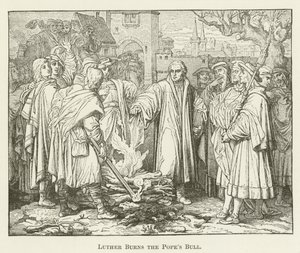 Luther brûle la bulle papale