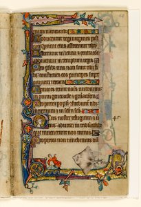 Le géant Skate, décoration marginale du Psautier de Macclesfield, Usage de Sarum, East Anglia, vers 1330 - English School