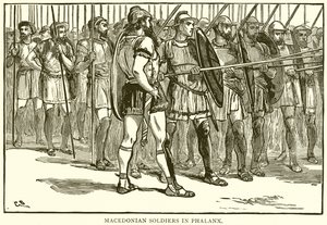 Soldats macédoniens en phalange - English School