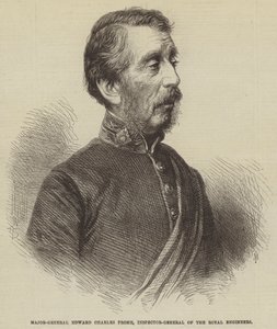 Major-général Edward Charles Frome, inspecteur général des ingénieurs royaux (gravure) - English School