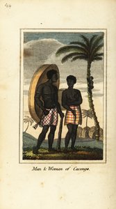 Homme et femme de Cacongo, sur la côte de Loango