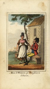 Homme et femme de Silésie prussienne