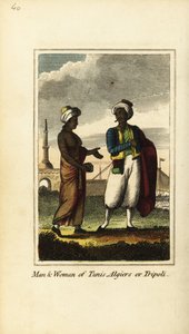Homme et femme de Tunis, Alger ou Tripoli