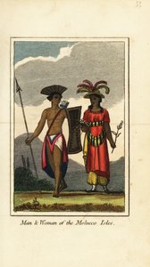 Homme et femme des îles Moluques