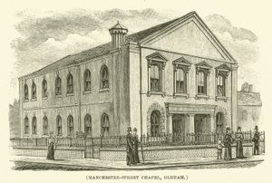 Chapelle de Manchester Street, Oldham (gravure) - English School