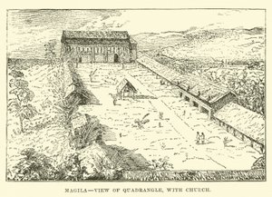 Mangila, vue du Quadrilatère, avec Église - English School
