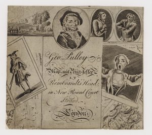 Libraire et imprimeur de cartes, George Pulley, carte de visite