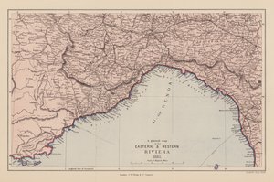 Carte de la Riviera orientale et occidentale