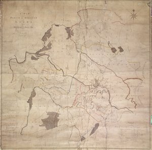 Carte de la paroisse ou du quartier de Leeds - English School