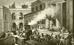 Marc Antoine montrant au peuple le corps de César - English School
