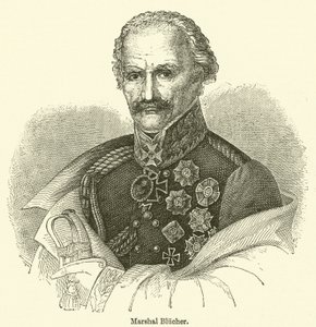 Le maréchal Blücher (gravure) - English School