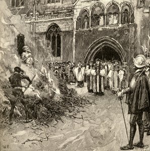 Martyr de John Hooper (c.1495-1555) à Gloucester