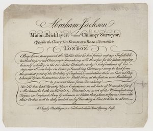 Maçon, Abraham Jackson, carte de visite