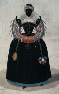 Costume de mascarade dans le style de Henri III