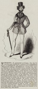 Matrimoine, un gentleman professionnel (gravure)