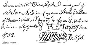 Maurice Johnson - English School