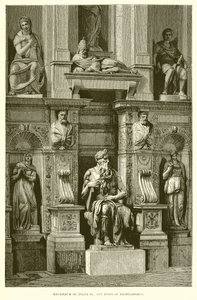 Mausolée de Jules II ; Le Moïse de Michel-Ange - English School