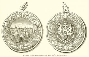 Médaille commémorant les victoires de Blake - English School