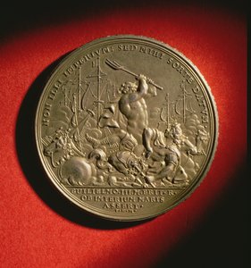 Médaille commémorant la bataille de La Hogue en 1692