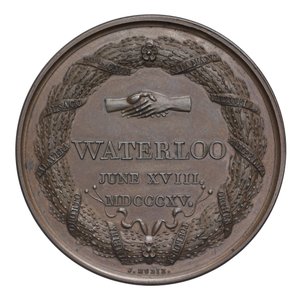 Médaille commémorative de la bataille de Waterloo - English School