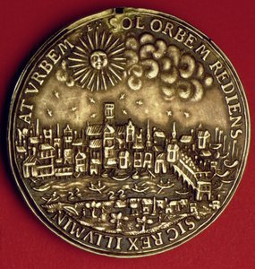 Médaille commémorant le retour de Charles Ier (1600-49) à la ville de Londres après le couronnement écossais, 1633