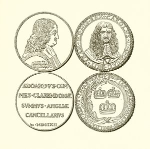 Médaille de Clarendon et médaille en commémoration de la restauration - English School
