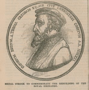Médaille frappée pour commémorer la reconstruction de la Bourse Royale