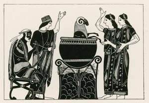 Médée faisant bouillir le bélier (gravure) - English School