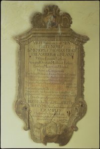 Mémorial à Thomas Duke, 1750