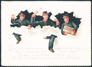 Facteurs joyeux, Carte de Noël