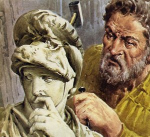 Michel-Ange a travaillé sur une chapelle qui devait contenir les tombes de la famille de Médicis