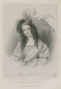 Mlle Charles dans le rôle de Cherubino dans l