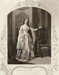Mlle Vandenhoff dans le rôle de Juliette, Acte III Scène 1 de Roméo et Juliette, d