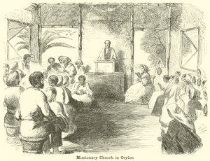 Église missionnaire à Ceylan - English School