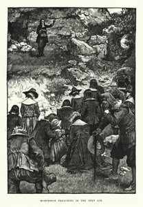 Mompesson prêchant en plein air - English School
