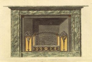 Cheminée en marbre Mona, du Répertoire des Arts d
