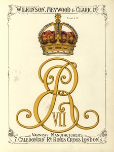 Monogramme du Roi Édouard VII - English School