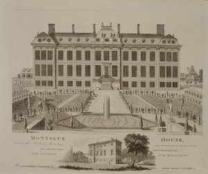Montague House, maintenant le British Museum, 1813