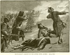 Assaut de Montgomery sur la Basse-Ville, Québec - English School
