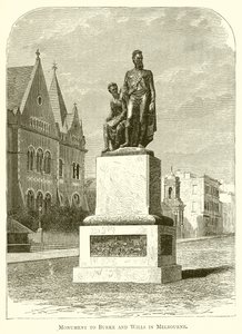 Monument à Burke et Wills à Melbourne - English School