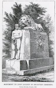 Monument à John Jackson au cimetière de Brompton