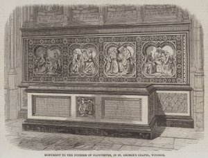 Monument à la duchesse de Gloucester, dans la chapelle Saint-Georges, Windsor - English School