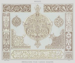 Moresque, Décorations de diverses mosquées - English School