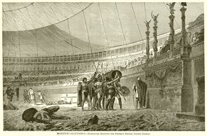 Morituri Salutamus.--Les gladiateurs saluant l