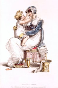 Robe du matin, planche de mode de Ackermann