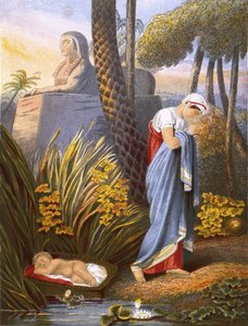 Moïse laissé parmi les roseaux - English School